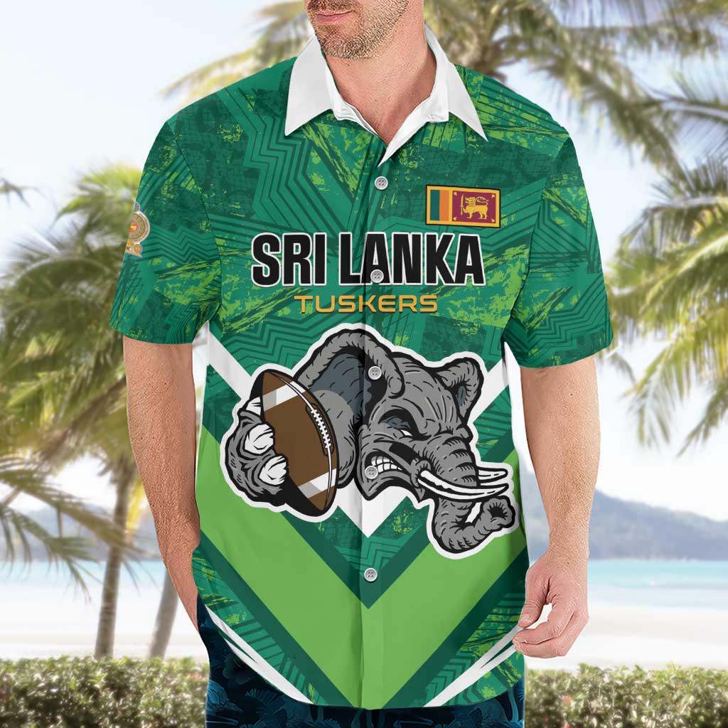 Custom Sri Lanka Rugby Hawaiian Shirt Tuskers Go Champions