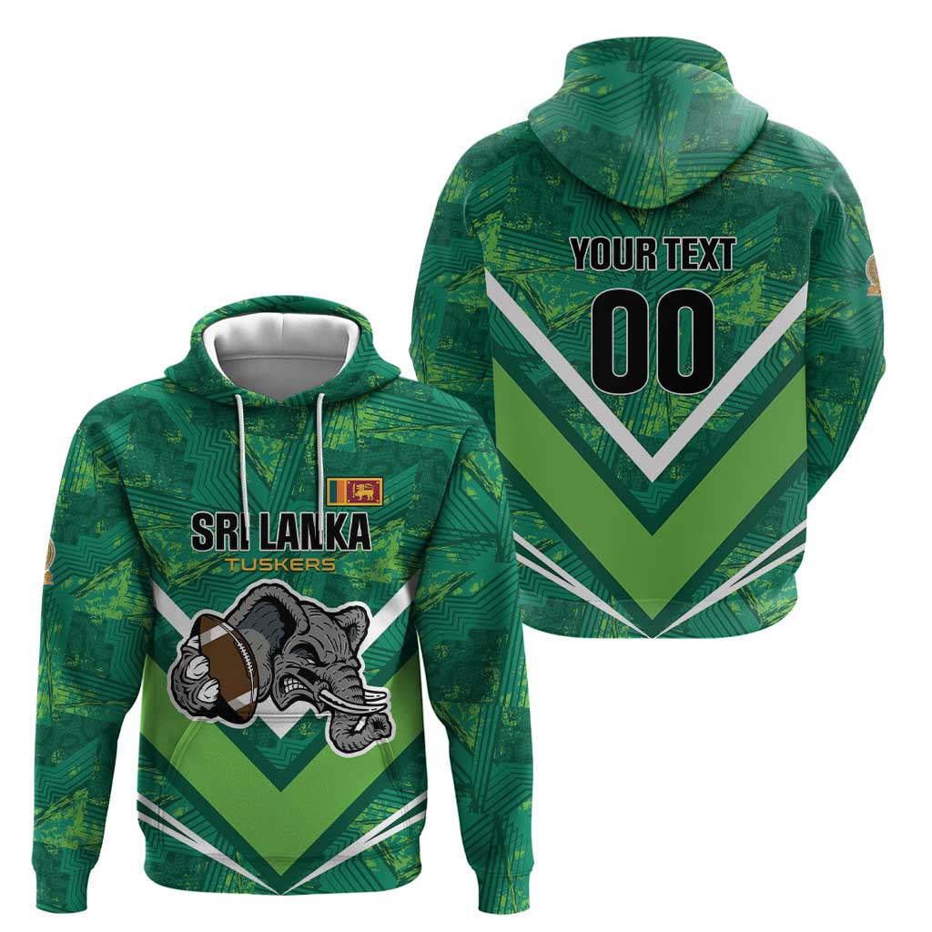 Custom Sri Lanka Rugby Hoodie Tuskers Go Champions