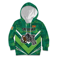 Custom Sri Lanka Rugby Kid Hoodie Tuskers Go Champions