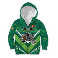 Custom Sri Lanka Rugby Kid Hoodie Tuskers Go Champions
