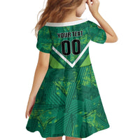 Custom Sri Lanka Rugby Kid Short Sleeve Dress Tuskers Go Champions