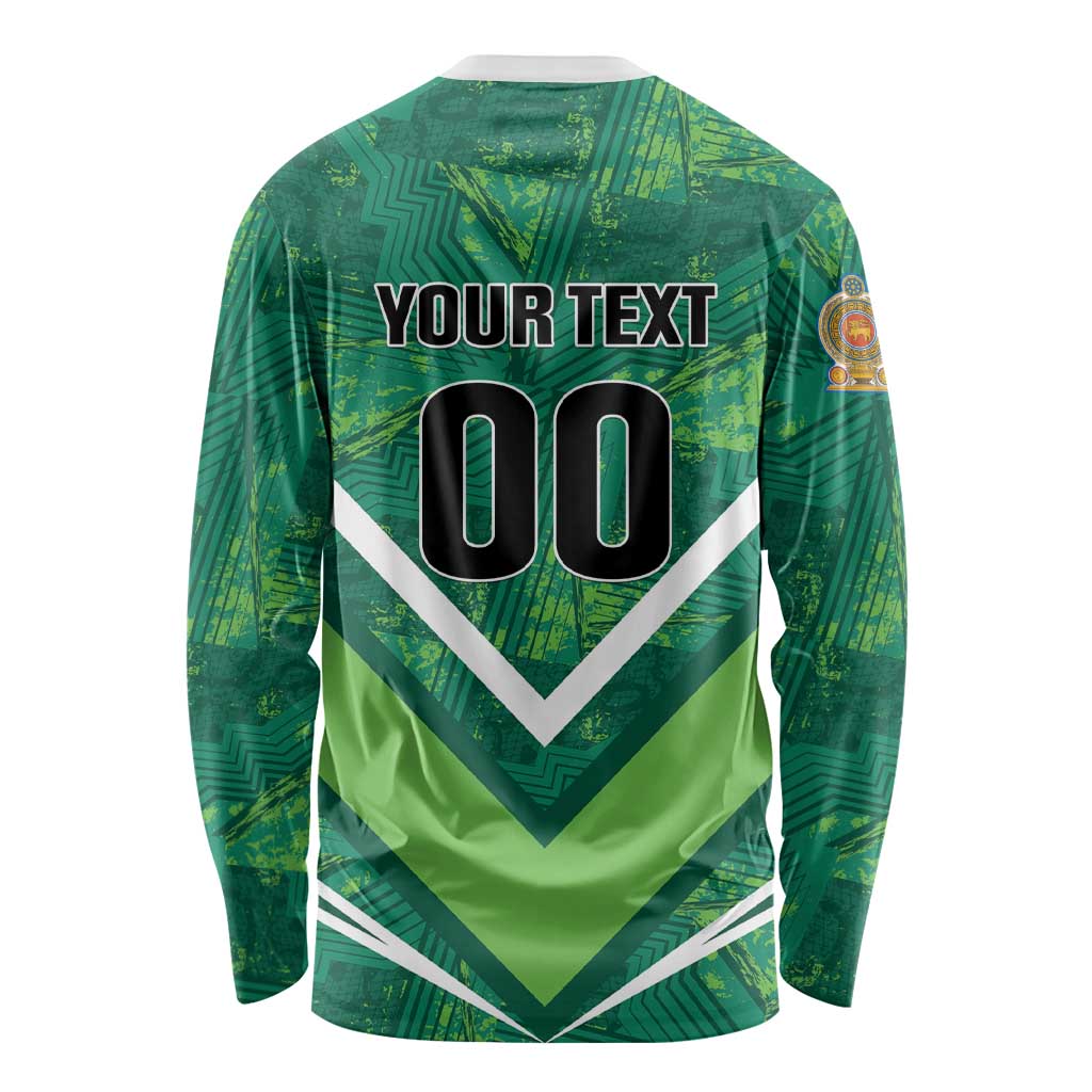 Custom Sri Lanka Rugby Long Sleeve Shirt Tuskers Go Champions