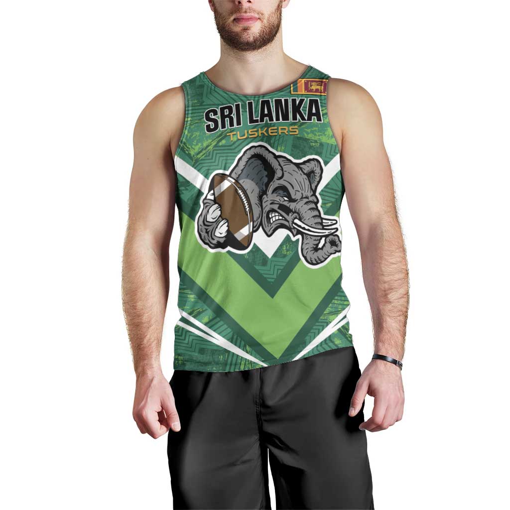 Custom Sri Lanka Rugby Men Tank Top Tuskers Go Champions