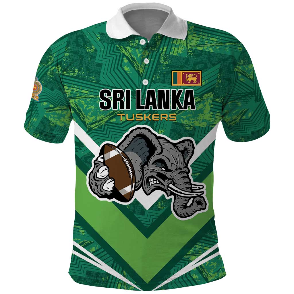Custom Sri Lanka Rugby Polo Shirt Tuskers Go Champions