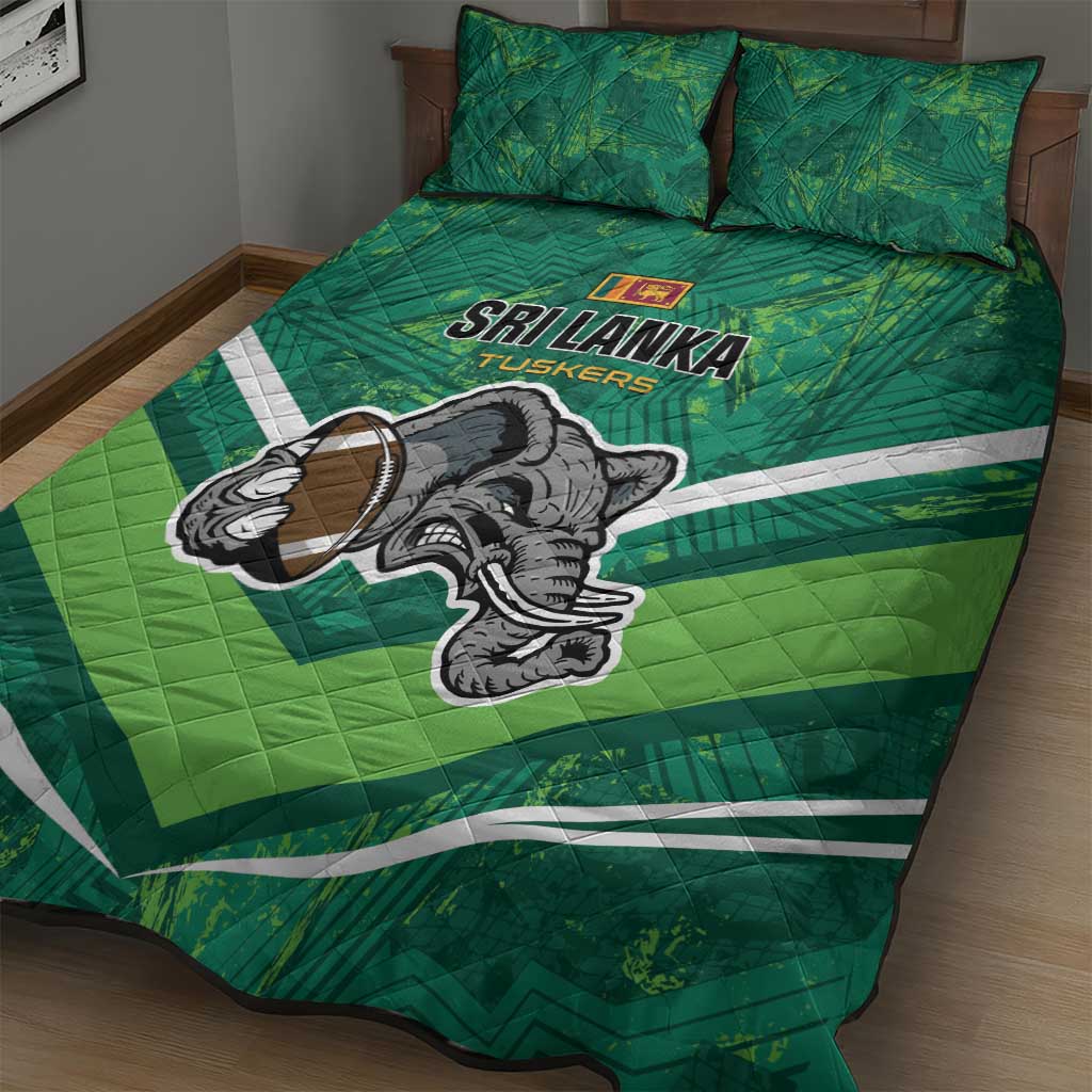 Sri Lanka Rugby Quilt Bed Set Tuskers Go Champions