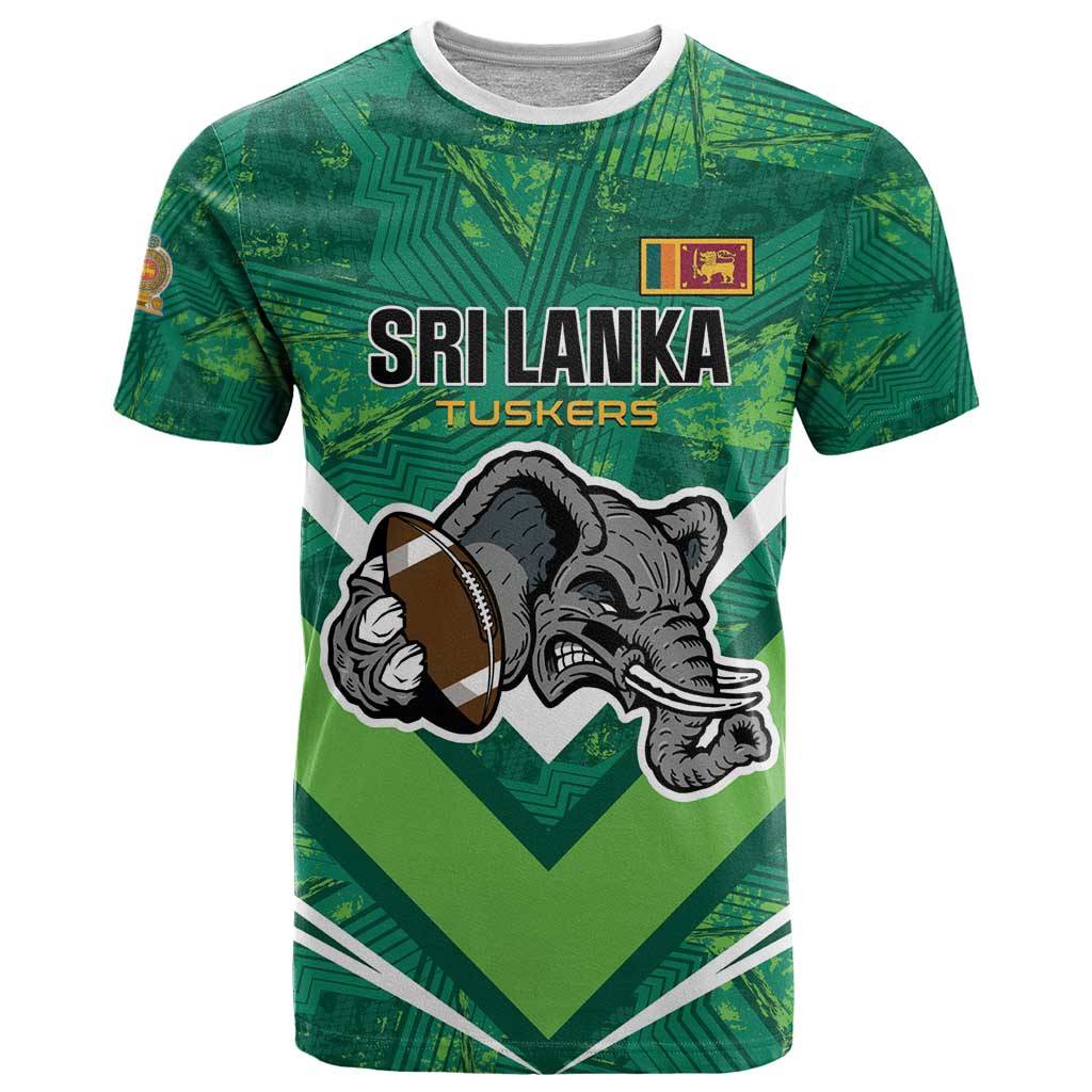Custom Sri Lanka Rugby T Shirt Tuskers Go Champions