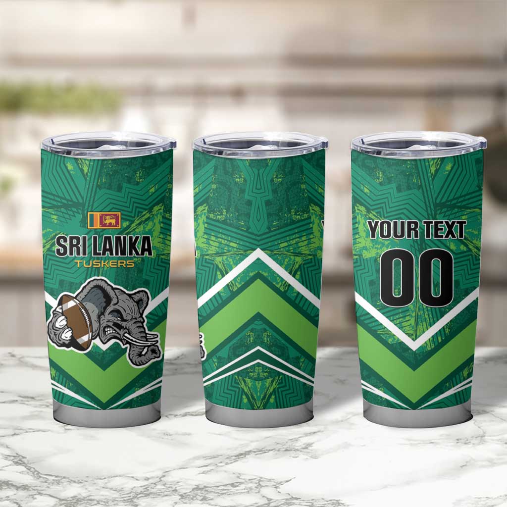 Custom Sri Lanka Rugby Tumbler Cup Tuskers Go Champions