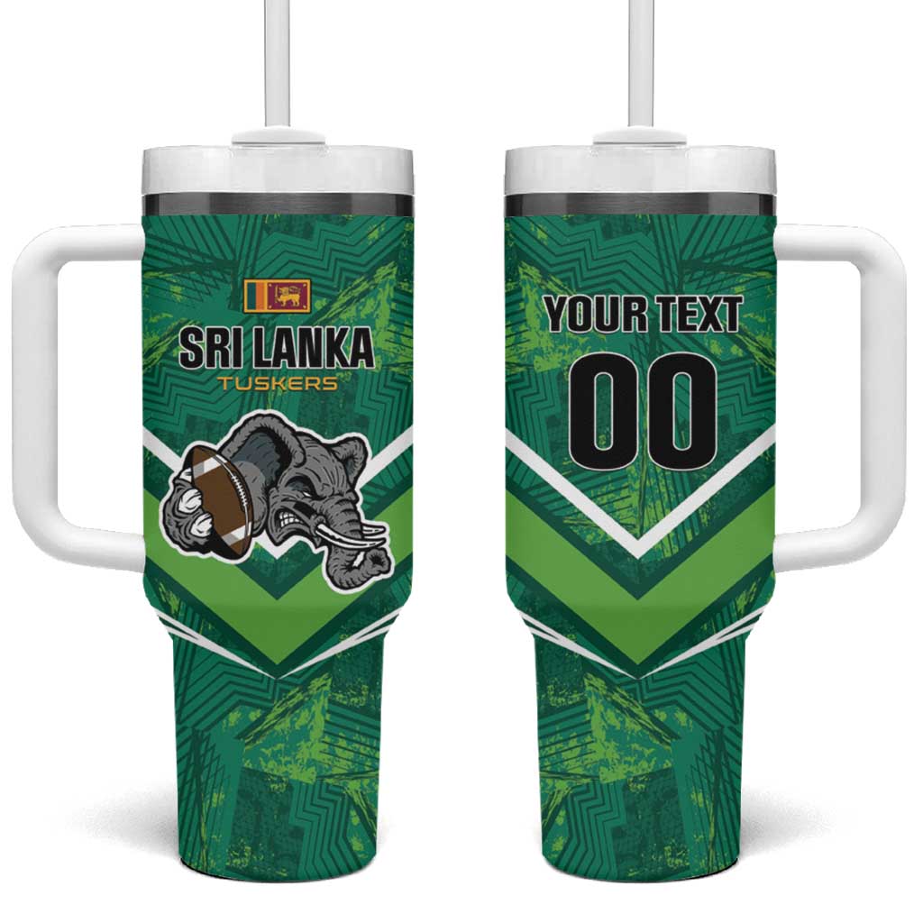 Custom Sri Lanka Rugby Tumbler With Handle Tuskers Go Champions