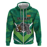 Custom Sri Lanka Rugby Zip Hoodie Tuskers Go Champions