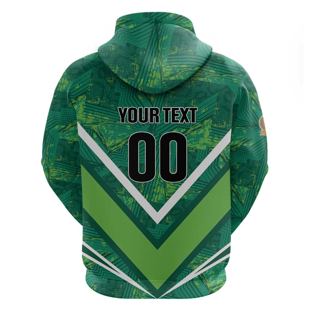 Custom Sri Lanka Rugby Zip Hoodie Tuskers Go Champions