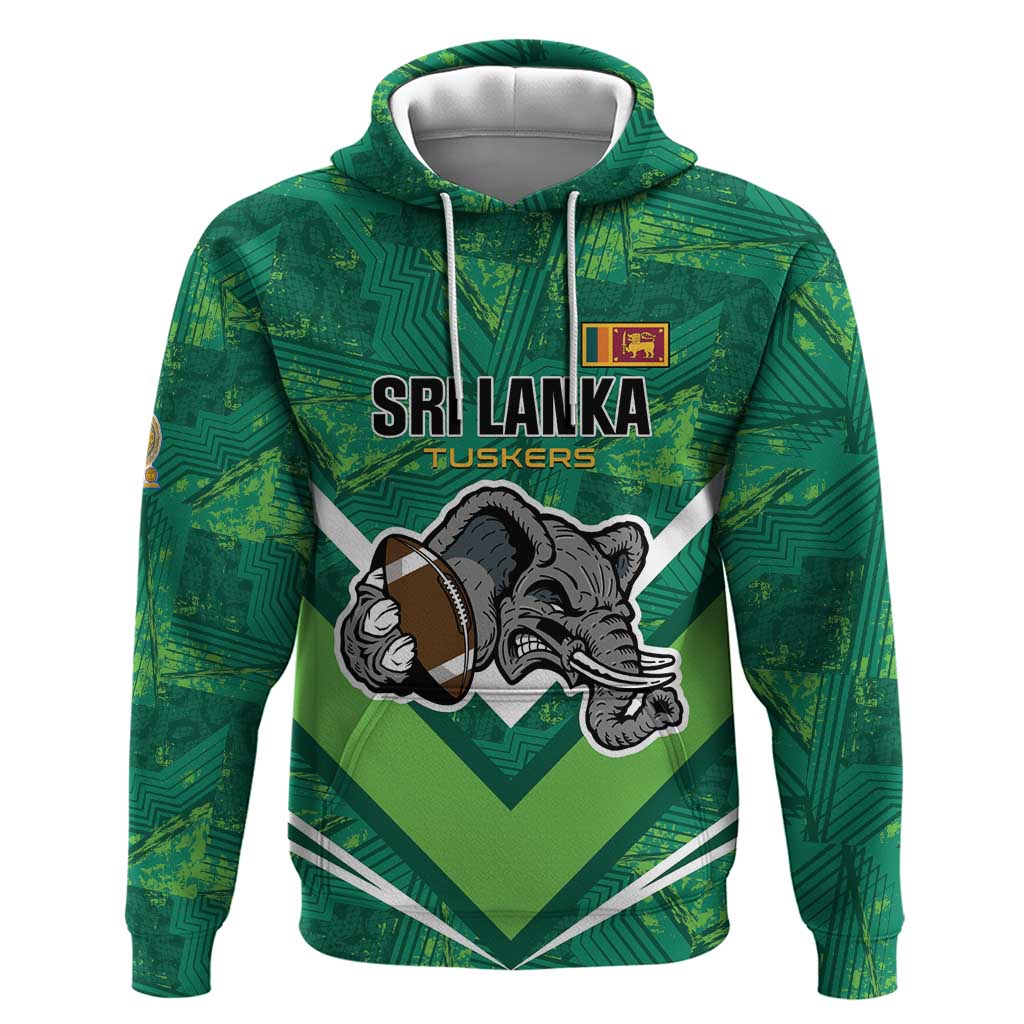 Custom Sri Lanka Rugby Zip Hoodie Tuskers Go Champions