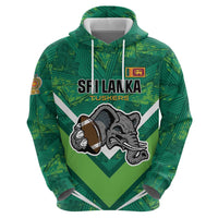 Custom Sri Lanka Rugby Zip Hoodie Tuskers Go Champions