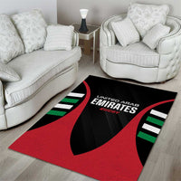 United Arab Emirates Rugby Area Rug UAE Go Champions