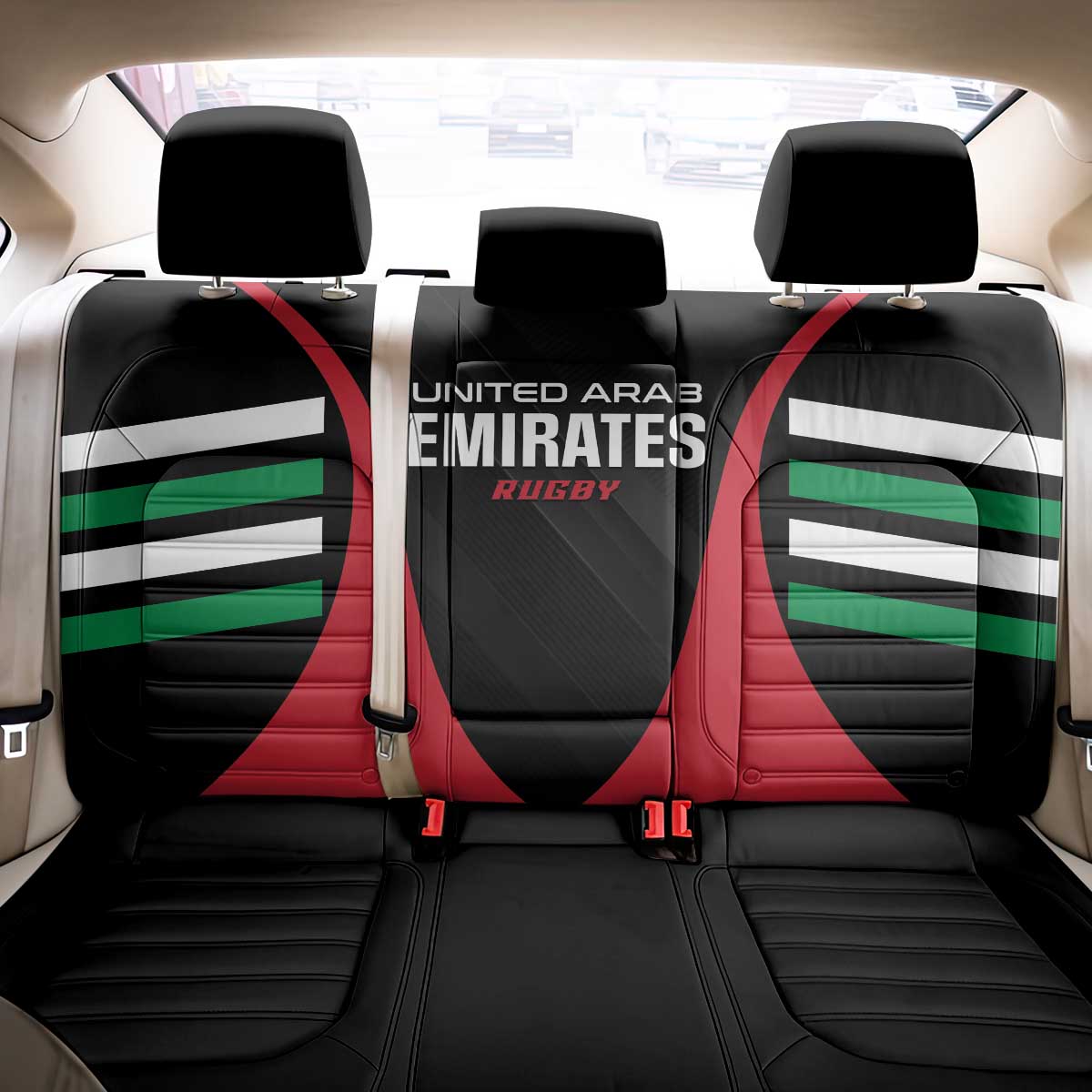 United Arab Emirates Rugby Back Car Seat Cover UAE Go Champions