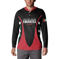 Custom United Arab Emirates Rugby Button Sweatshirt UAE Go Champions
