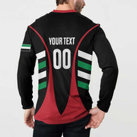 Custom United Arab Emirates Rugby Button Sweatshirt UAE Go Champions