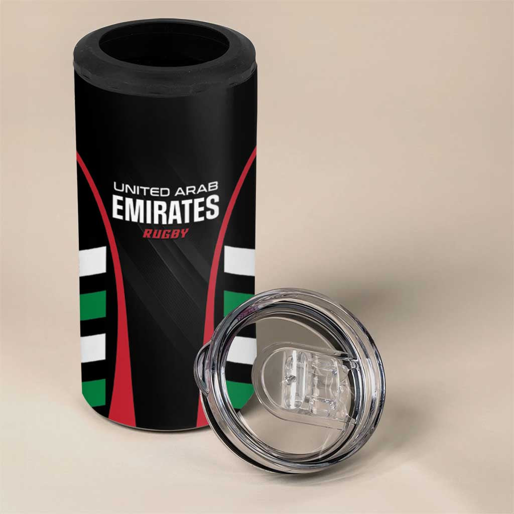 Custom United Arab Emirates Rugby 4 in 1 Can Cooler Tumbler UAE Go Champions