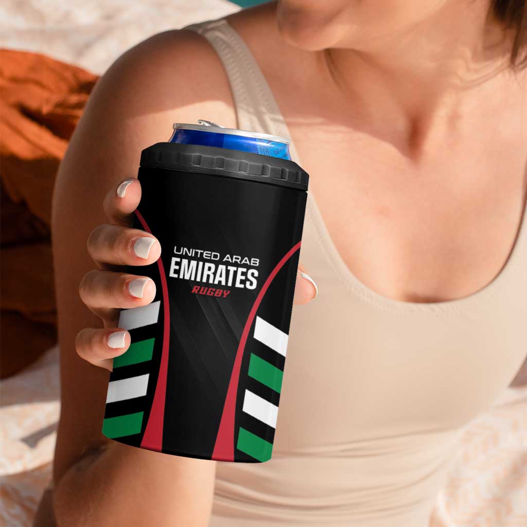 Custom United Arab Emirates Rugby 4 in 1 Can Cooler Tumbler UAE Go Champions