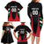Custom United Arab Emirates Rugby Family Matching Long Sleeve Bodycon Dress and Hawaiian Shirt UAE Go Champions