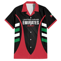 Custom United Arab Emirates Rugby Family Matching Long Sleeve Bodycon Dress and Hawaiian Shirt UAE Go Champions