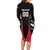 Custom United Arab Emirates Rugby Family Matching Long Sleeve Bodycon Dress and Hawaiian Shirt UAE Go Champions