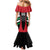 Custom United Arab Emirates Rugby Family Matching Mermaid Dress and Hawaiian Shirt UAE Go Champions