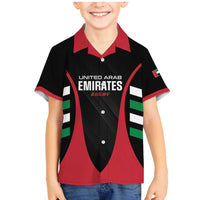 Custom United Arab Emirates Rugby Family Matching Mermaid Dress and Hawaiian Shirt UAE Go Champions