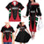 Custom United Arab Emirates Rugby Family Matching Off The Shoulder Long Sleeve Dress and Hawaiian Shirt UAE Go Champions