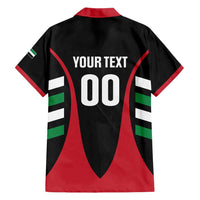 Custom United Arab Emirates Rugby Family Matching Short Sleeve Bodycon Dress and Hawaiian Shirt UAE Go Champions