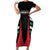 Custom United Arab Emirates Rugby Family Matching Short Sleeve Bodycon Dress and Hawaiian Shirt UAE Go Champions