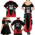 Custom United Arab Emirates Rugby Family Matching Summer Maxi Dress and Hawaiian Shirt UAE Go Champions