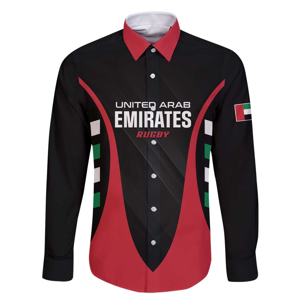 Custom United Arab Emirates Rugby Family Matching Summer Maxi Dress and Hawaiian Shirt UAE Go Champions