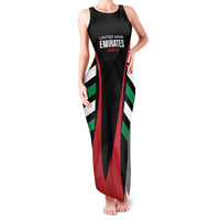 Custom United Arab Emirates Rugby Family Matching Tank Maxi Dress and Hawaiian Shirt UAE Go Champions