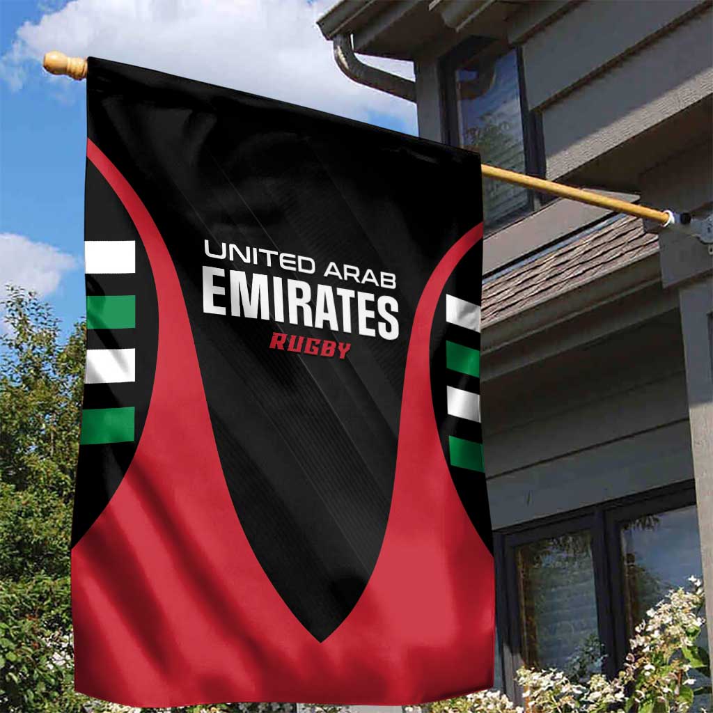 United Arab Emirates Rugby Garden Flag UAE Go Champions