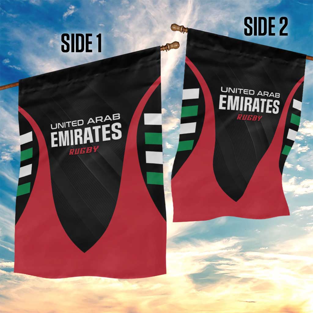 United Arab Emirates Rugby Garden Flag UAE Go Champions