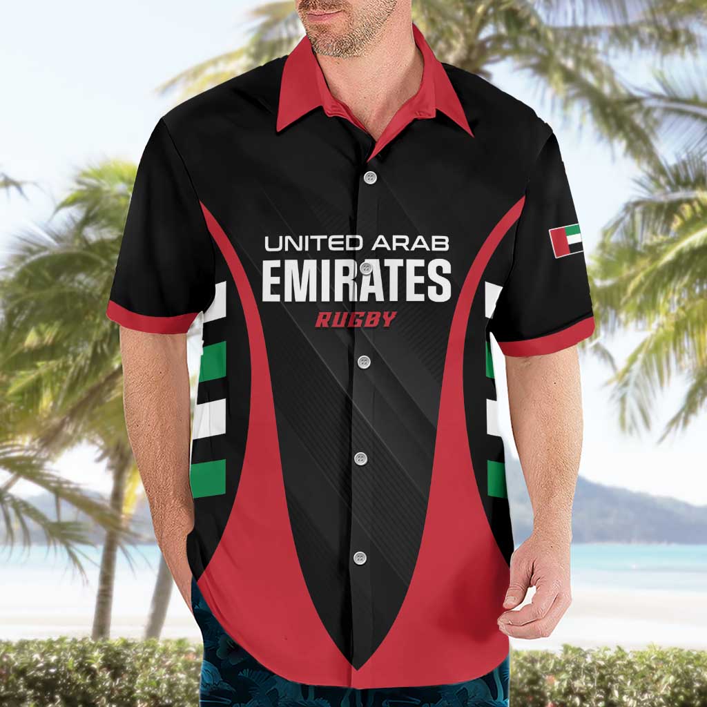 Custom United Arab Emirates Rugby Hawaiian Shirt UAE Go Champions
