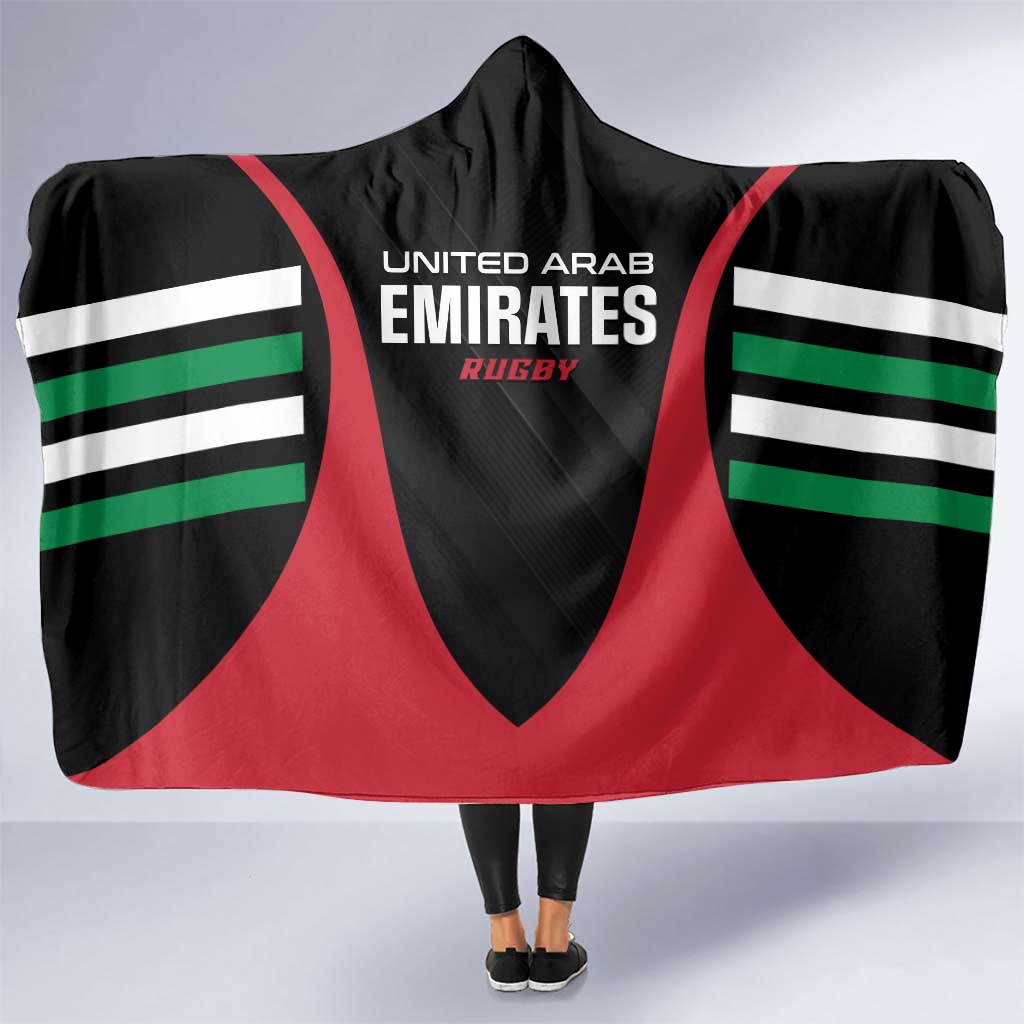 United Arab Emirates Rugby Hooded Blanket UAE Go Champions
