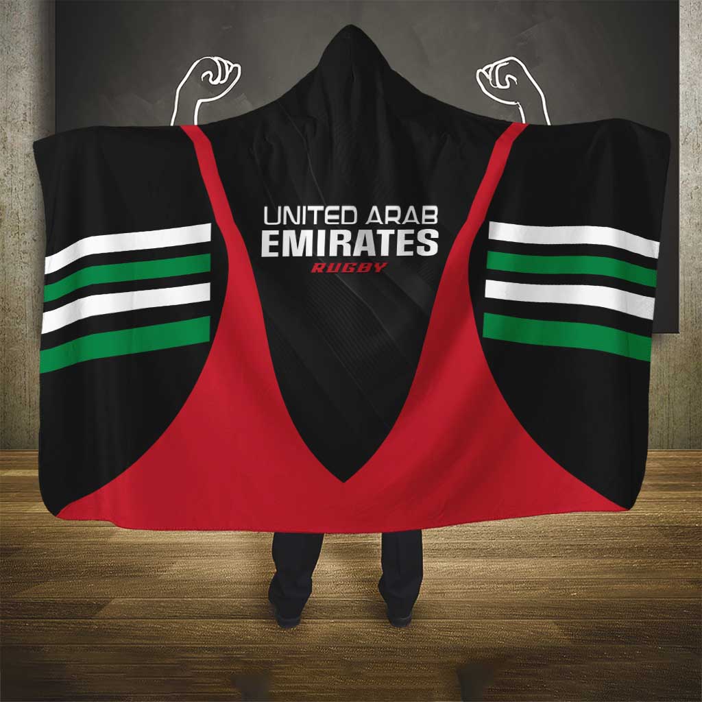 United Arab Emirates Rugby Hooded Blanket UAE Go Champions