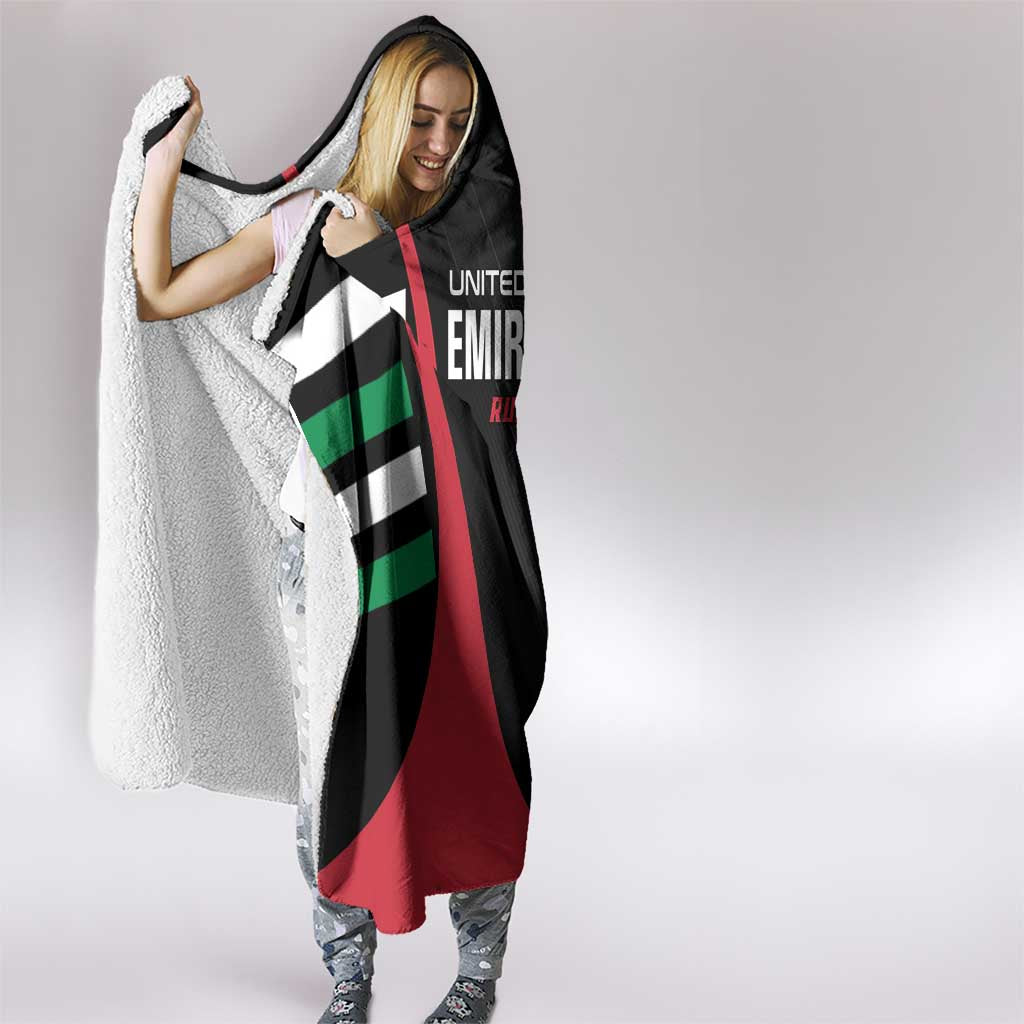 United Arab Emirates Rugby Hooded Blanket UAE Go Champions