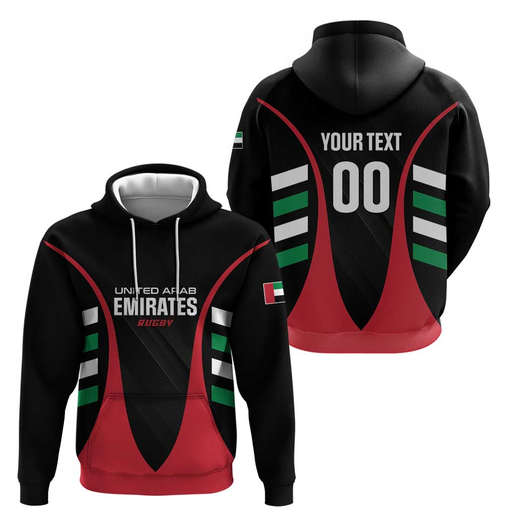 Custom United Arab Emirates Rugby Hoodie UAE Go Champions