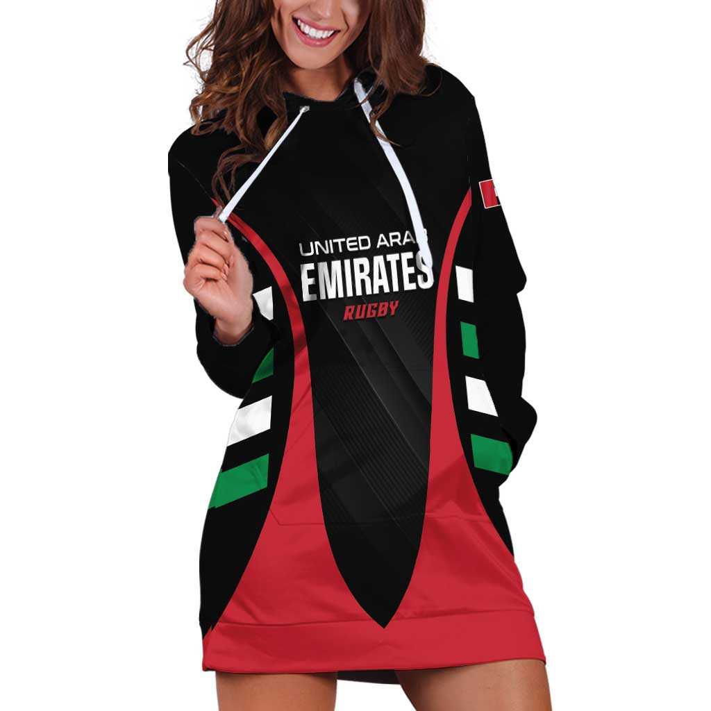 Custom United Arab Emirates Rugby Hoodie Dress UAE Go Champions