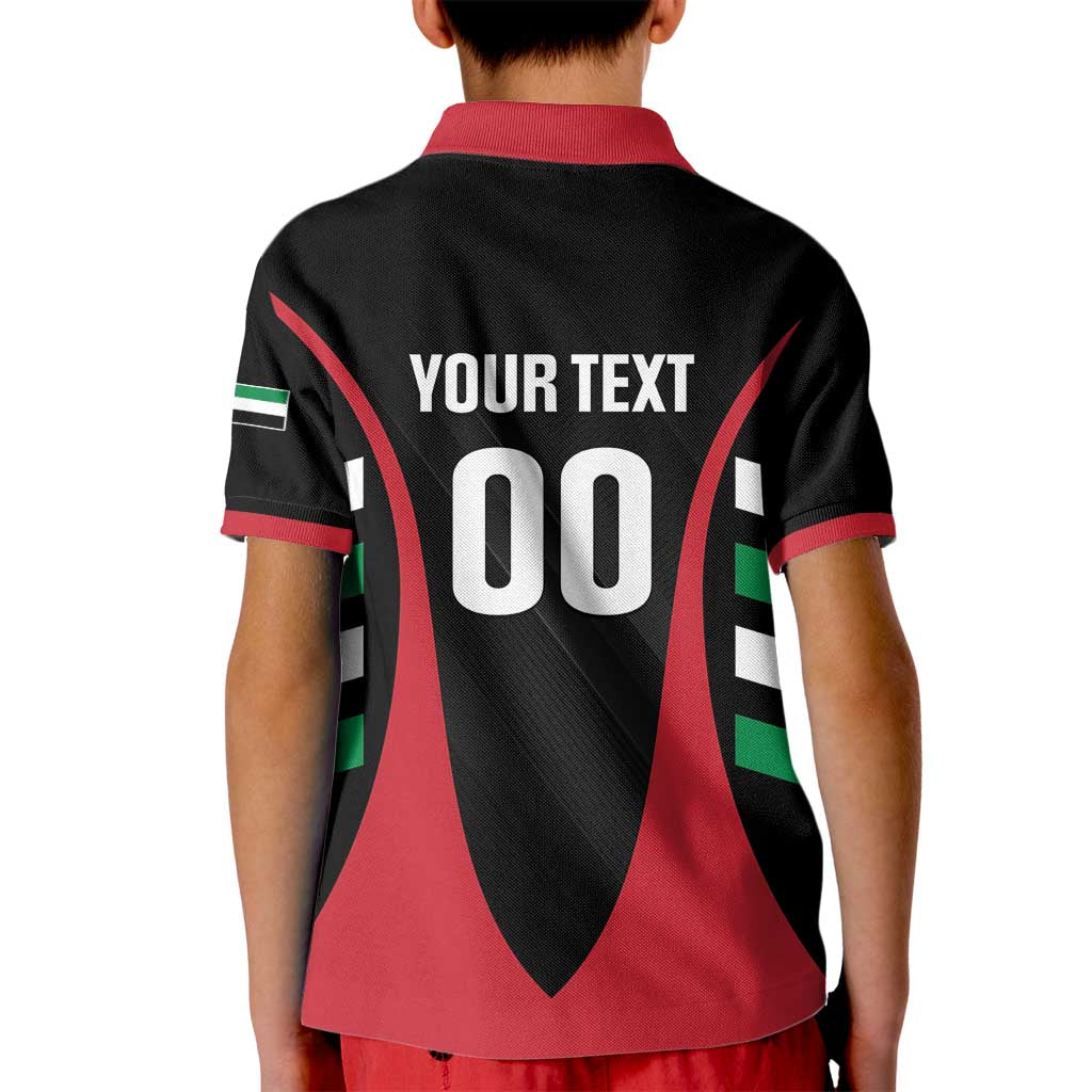 Custom United Arab Emirates Rugby Kid Polo Shirt UAE Go Champions