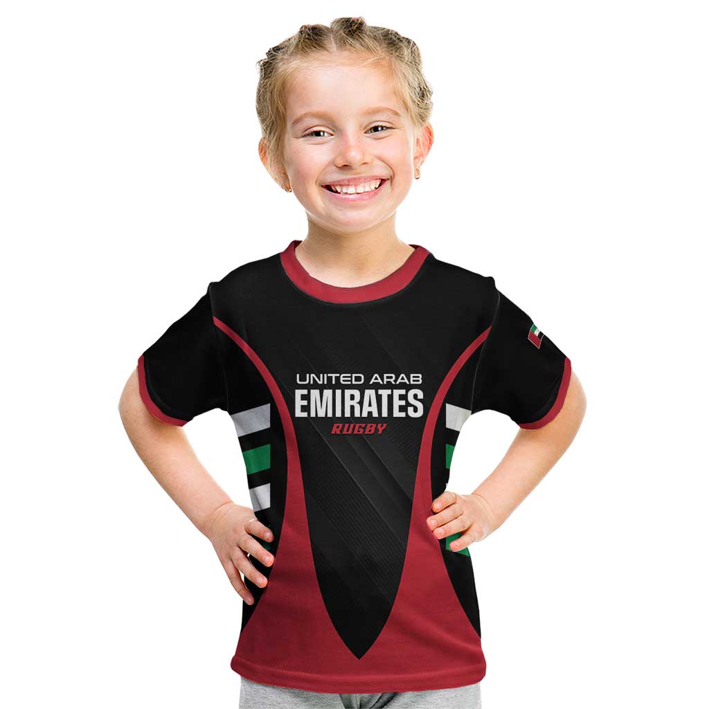 Custom United Arab Emirates Rugby Kid T Shirt UAE Go Champions