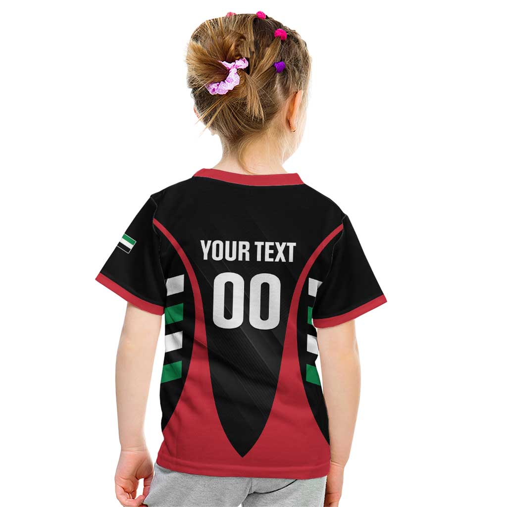 Custom United Arab Emirates Rugby Kid T Shirt UAE Go Champions