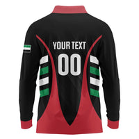 Custom United Arab Emirates Rugby Long Sleeve Polo Shirt UAE Go Champions