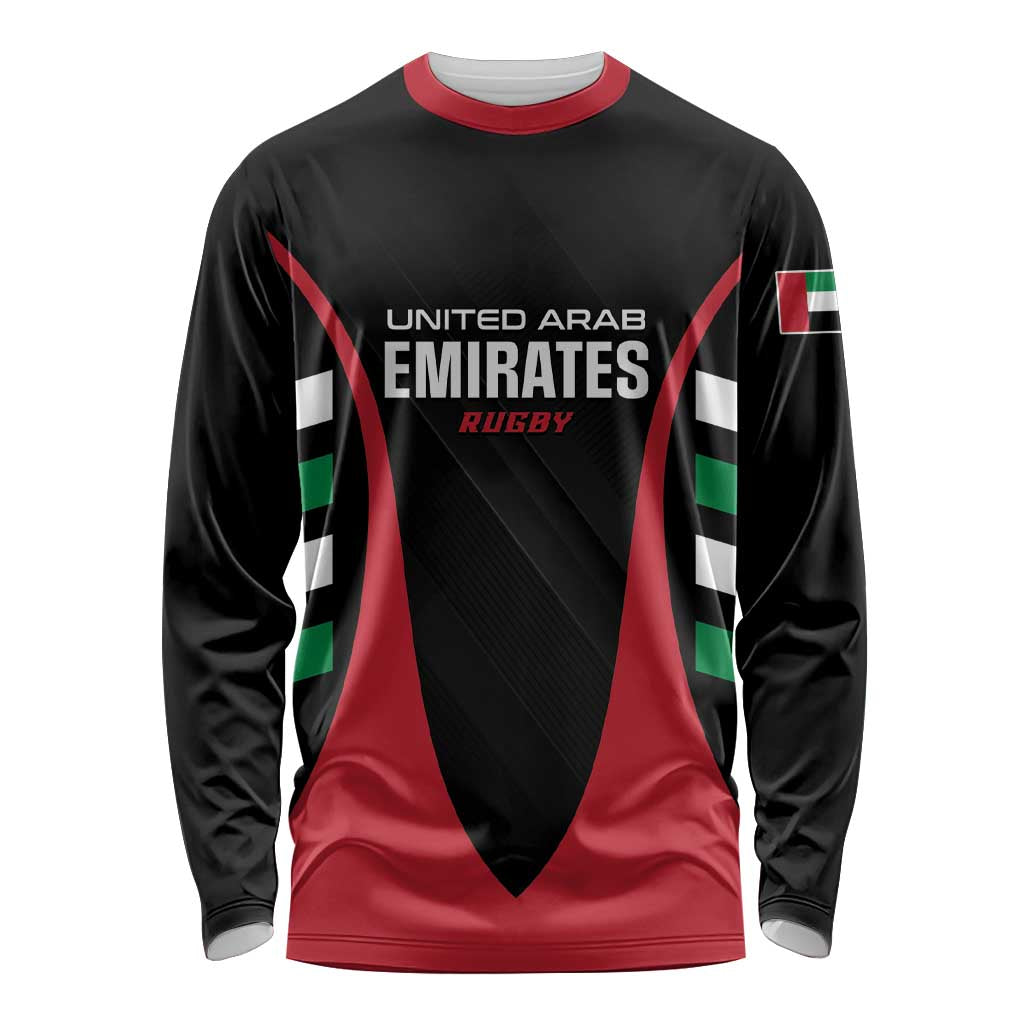 Custom United Arab Emirates Rugby Long Sleeve Shirt UAE Go Champions