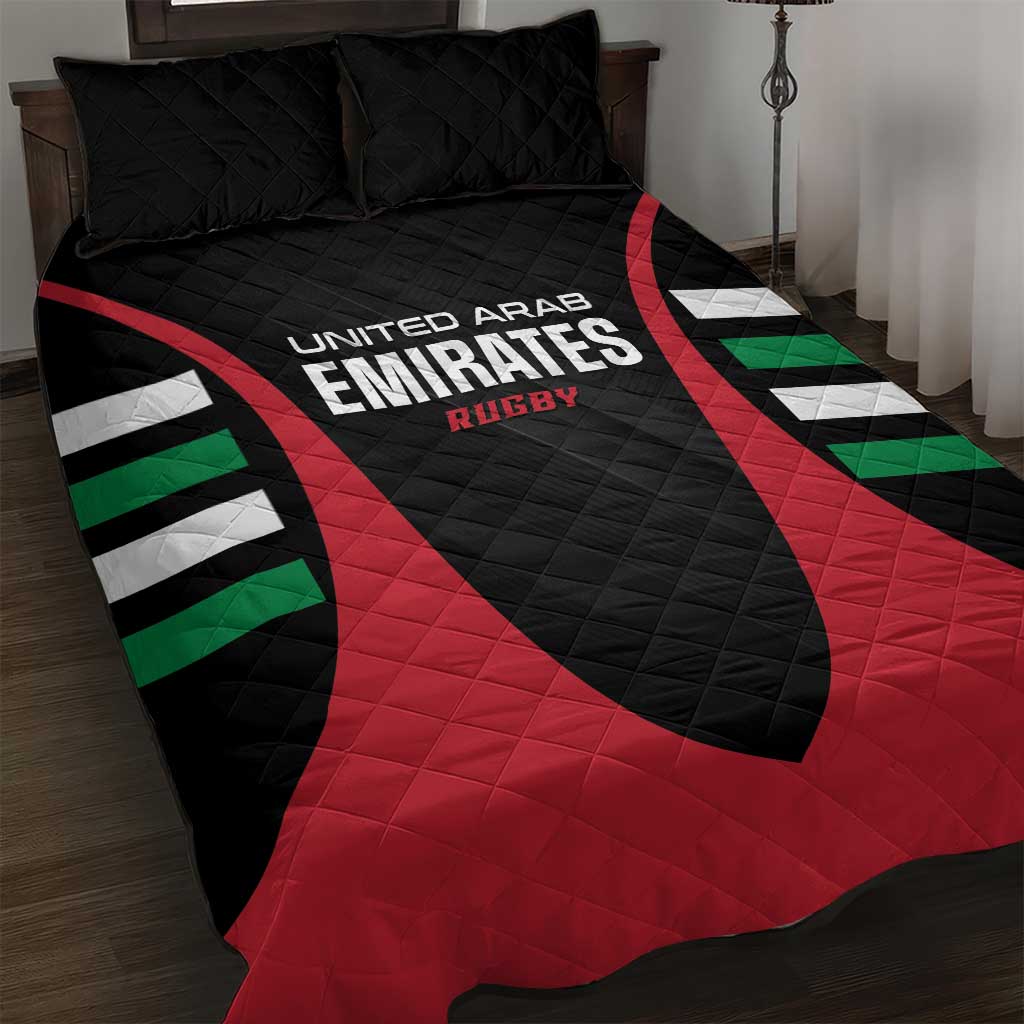 United Arab Emirates Rugby Quilt Bed Set UAE Go Champions