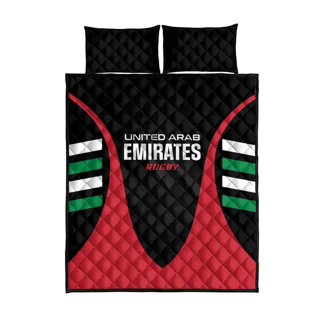 United Arab Emirates Rugby Quilt Bed Set UAE Go Champions