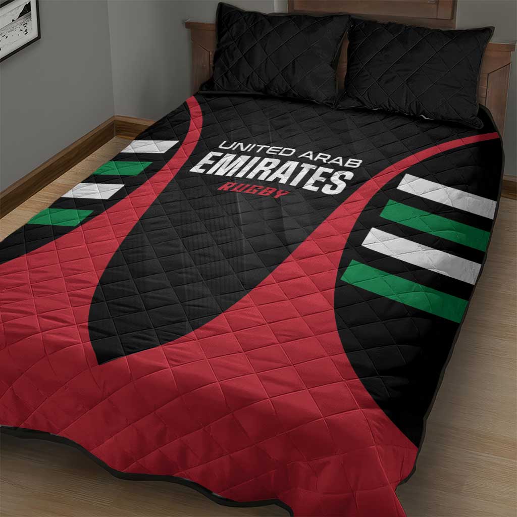 United Arab Emirates Rugby Quilt Bed Set UAE Go Champions