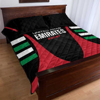 United Arab Emirates Rugby Quilt Bed Set UAE Go Champions